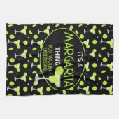 Funny Margarita Quote Cocktail Lover Geschirrtuch (Horizontal)