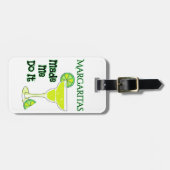 Funny Margaritas hat mich dazu gebracht Gepäckanhänger (Vorderseite horizontal)