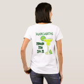 Funny Margaritas hat mich dazu gebracht T-Shirt (Schwarz voll)