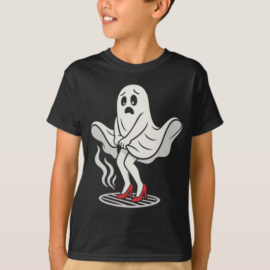 Funny Marilyn Monboo Ghost Halloween Parody Shirt (Vorderseite)