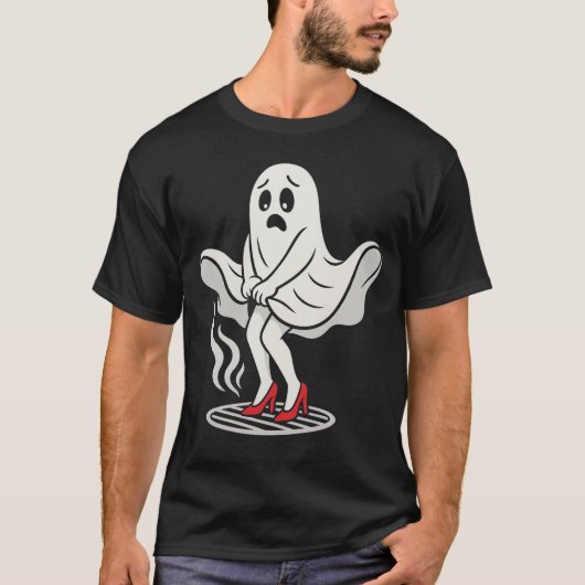 Funny Marilyn Monboo Ghost Halloween Parody Shirt (Vorderseite)