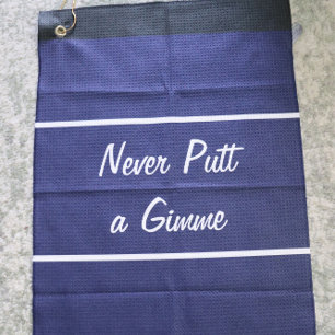 Funny Marine Blau nie ein Gimme Geschenk für Golfe Golfhandtuch