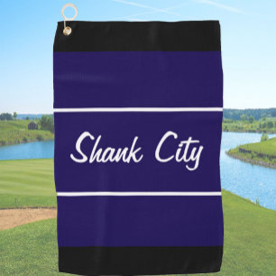 Funny Marine Blue Schaftcity Geschenk für Golfer Golfhandtuch