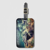 Funny Marine iguana Unterwasser Gepäckanhänger (Vorderseite Vertikal)