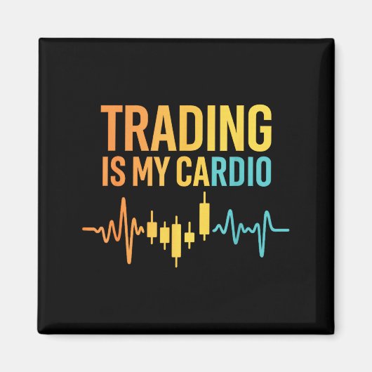 Funny Market For Trader Dad, Trading Quotes Stocks Magnet (Vorne)