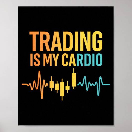 Funny Market For Trader Dad, Trading Quotes Stocks Poster (Vorne)