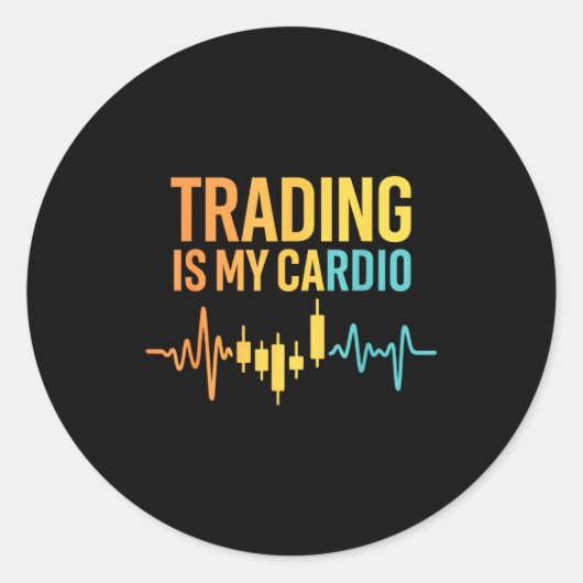 Funny Market For Trader Dad, Trading Quotes Stocks Runder Aufkleber (Vorderseite)