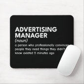 Funny Marketing Manager Definition Mousepad (Mit Mouse)