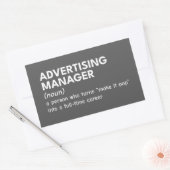 Funny Marketing Manager Definition Rechteckiger Aufkleber (Umschlag)