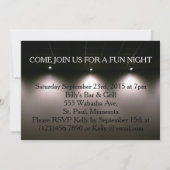 Funny Marquee zum Geburtstag Einladung. Einladung (Rückseite)