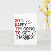 Funny Marriage Gift Unglaublich witzig Groom Bridg Karte (Gelbe Blume)