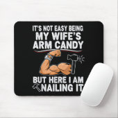 Funny Married Dad Husband Arm Candy Quote Humor 27 Mousepad (Mit Mouse)