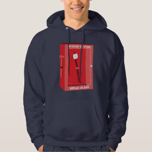 Funny Marshmallow Cartoon - im Brandfall Hoodie