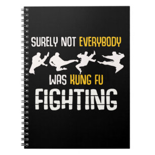 Funny Martial Arts Joke Kung Fu Kampf Notizblock