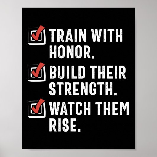 Funny Martial Arts Teacher Karate Instructor Sense Poster (Vorne)