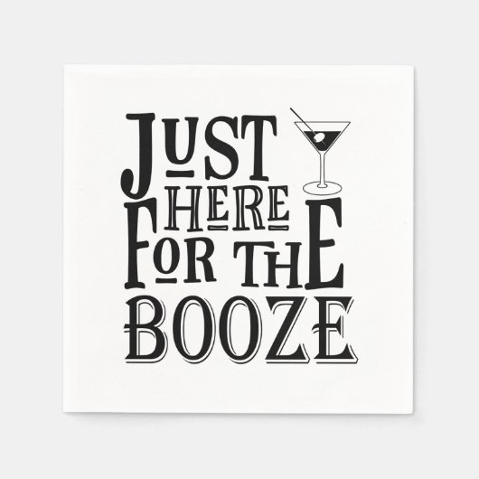 Funny Martini Napkins Serviette (Vorderseite)