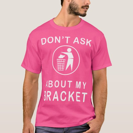 Funny März Basketball Bracket T-Shirt (Vorderseite)