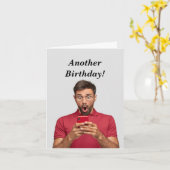 Funny Masculine Birthday Age Spaß Karte (Gelbe Blume)