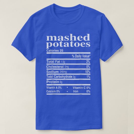 Funny Mashed Kartoffeln Erntedank Nutritio T-Shirt (Design vorne)