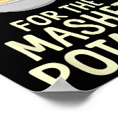 Funny Mashed Potato Art For Men Women Food Mash Th Poster (Ecke)