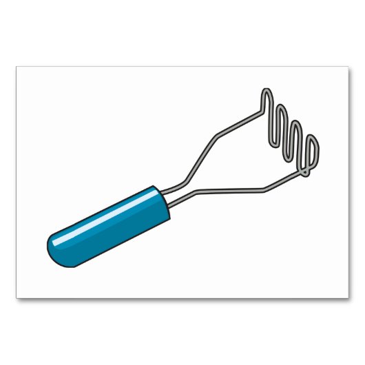 Funny Mashed Potato Tischnummer (Rückseite)