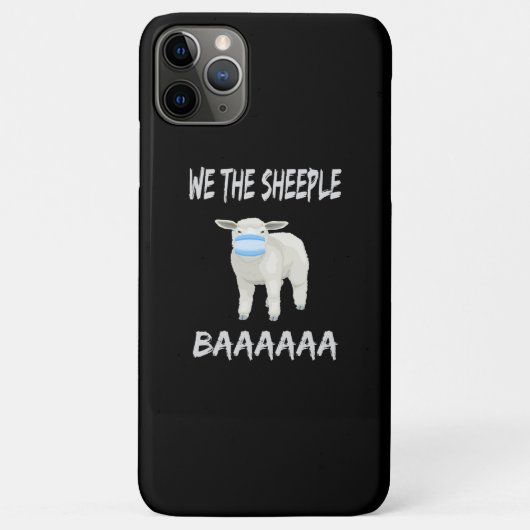 Funny mask sheep Sheeple Wearing Face Case-Mate iPhone Hülle (Rückseite)