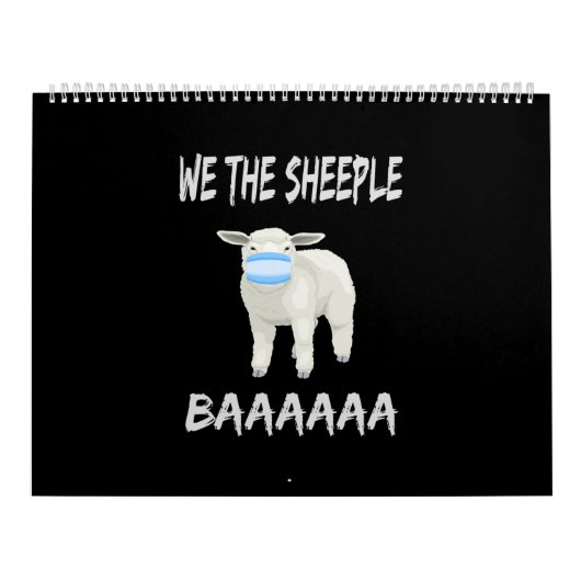 Funny mask sheep Sheeple Wearing Face Kalender (Titelbild)