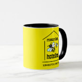 Funny Mason Bee Hotelier nimmt neue Mieter an Tasse (VorderseiteRechts)
