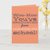 Funny Massage School Abschluss Herzlichen Glückwun Karte (Gelbe Blume)