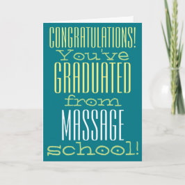Funny Massage School Abschluss Herzlichen Glückwun Karte