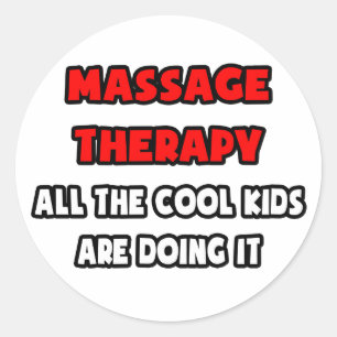 Funny Massage Therapeut Shirts und Geschenke Runder Aufkleber