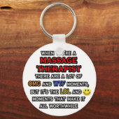 Funny Massage Therapist ... OMG WTF LOL Schlüsselanhänger (Vorderseite)