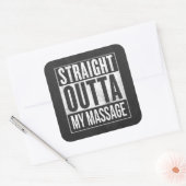 Funny Massage Therapy Client Geschenk Quadratischer Aufkleber (Umschlag)
