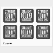 Funny Massage Therapy Student School Abschluss Quadratischer Aufkleber (Blatt)