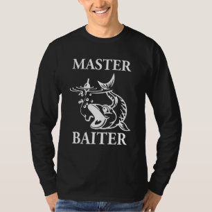 Funny Master Baiter Lonely Fishing Fisherman Pub T-Shirt