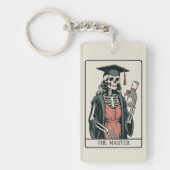Funny Master Graduation Gift Skeleton Graduate  Schlüsselanhänger (Vorderseite)