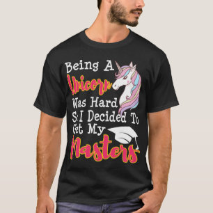 Funny Masters Degree Abschluss MSW MBA Geschenk T-Shirt