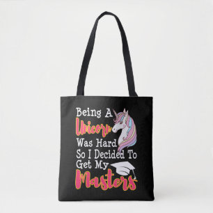 Funny Masters Degree Abschluss MSW MBA Geschenk Tasche