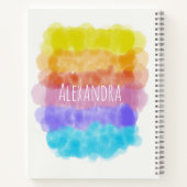 Funny Match Quote Watercolor Muster Notebook Notizblock (Rückseite)