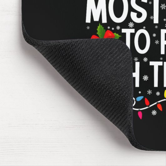 Funny Matching Christmas Most Likely To Party  Mousepad (Ecke)