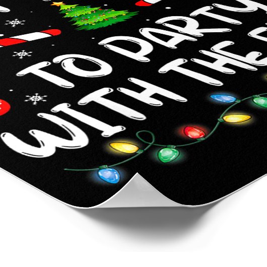 Funny Matching Christmas Most Likely To Party With Poster (Ecke)