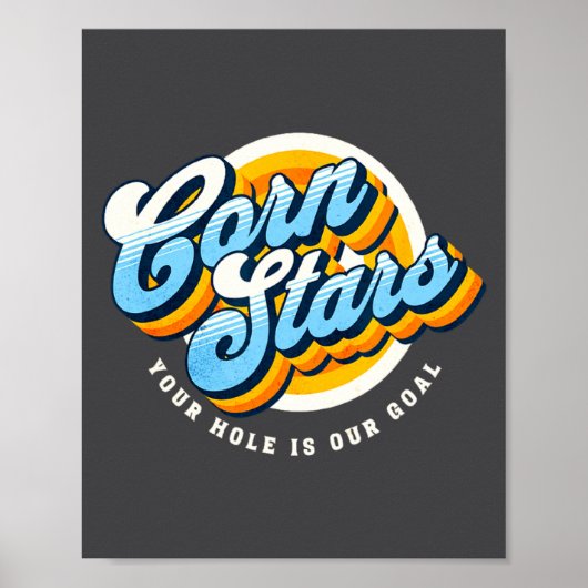 Funny Matching Cornhole Uniforms Corn Stars Cornst Poster (Vorne)