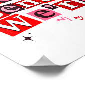 Funny Matching Couple Nothing Sense We're Saying Q Poster (Ecke)