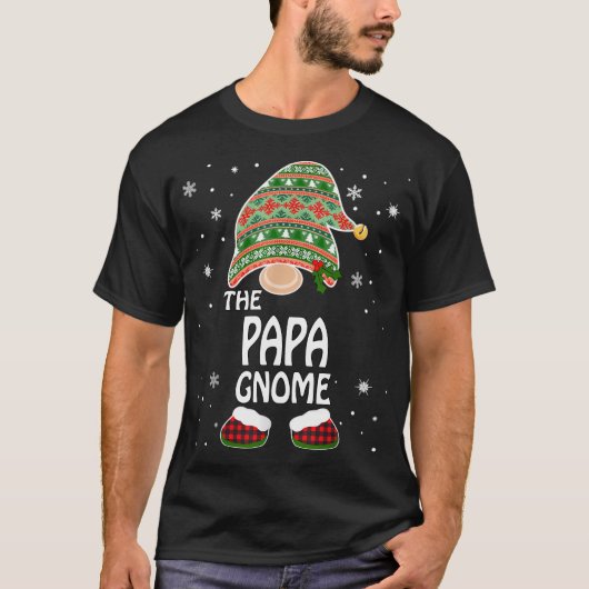 Funny Matching Familienkostüme The Papa Gnome Chri T-Shirt (Vorderseite)