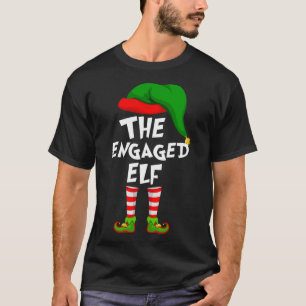 Funny Matching Family Christmas Der Verlobte Elf T-Shirt