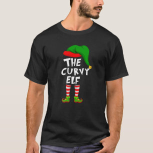 Funny Matching Family Christmas The Curvy Elf T-Shirt