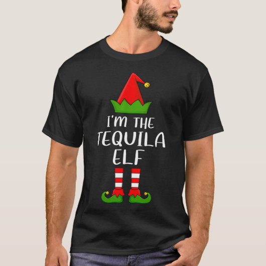 Funny Matching Family Ich bin die Tequila Elf Chri T-Shirt (Vorderseite)