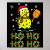 Funny Matching Family Santa Ho Ho Ho Ckleball Chri Poster (Vorne)