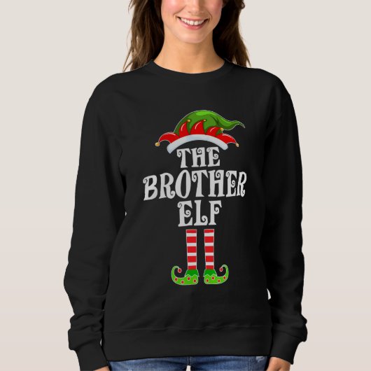 Funny Matching Family The Brother Elf Christmas Co Sweatshirt (Vorderseite)
