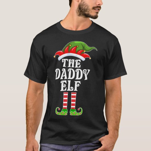 Funny Matching Family The Daddy Elf Weihnachten ko T-Shirt (Vorderseite)
